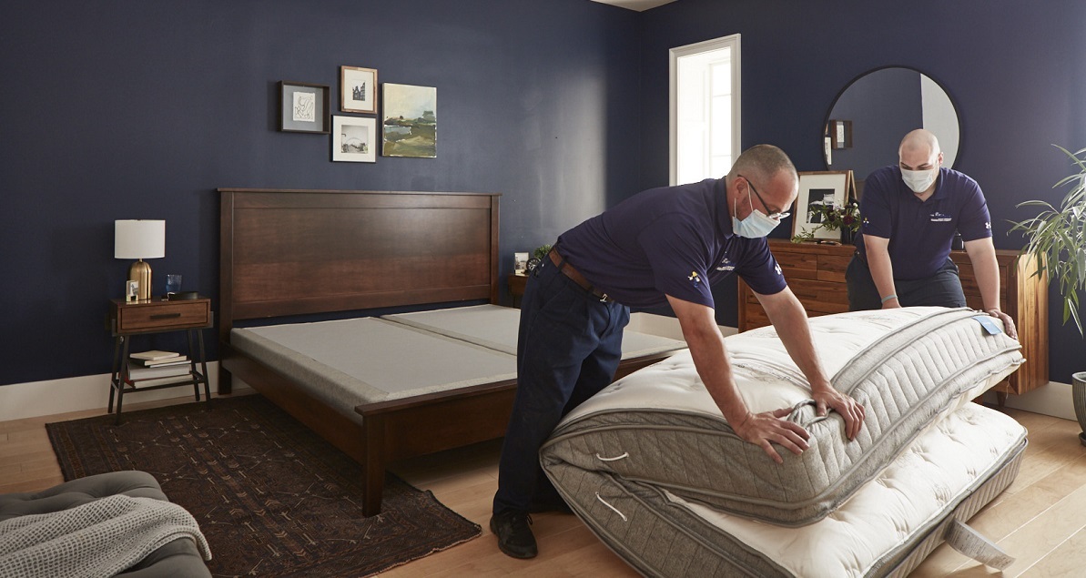 folded King Size mattress